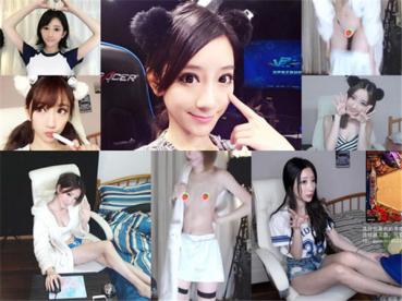 個人撮影 局部丸出し生放送事故！？中国のゲーム実況サイト「douyuTV」の人気配信者・郭miniのカメラ切り忘れ