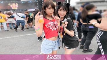 JD 2 people picked up at one of the largest EDM festivals in Japan If you bring them to the hotel and let them drink and let funafunya do, they will hold a secret 4P festival ♪