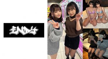 【個人撮影】ぴえん系女子2人組と奇跡の3P_身バレ次第即削除