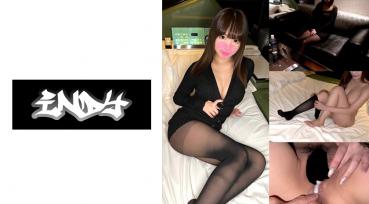 [Personal shooting] I bukkake and vaginal shot with a manicurist black pantyhose beauty and P katsu_ sister.