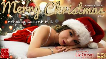 KIN8-3810 Gold 8 Heaven Merry Christmas Your Wish Come True Surprise Santa Liz Ocean / Liz Ocean