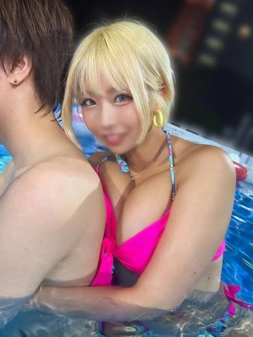 FC2 PPV 4742444 50% OFF! **zoqnzzj*qz A body-close erotic date with a blonde busty gal with a serious body at the night pool⇒ and then continuous raw copulation at the hotel (× (2)) "Alice"