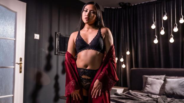 Dane Jones - May Thai - Asian seduction in lace lingerie